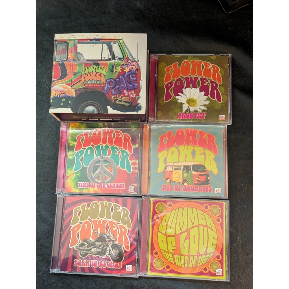 Time Life Flower Power Music of the Love Generation 5 CD Box Set Summer of Love